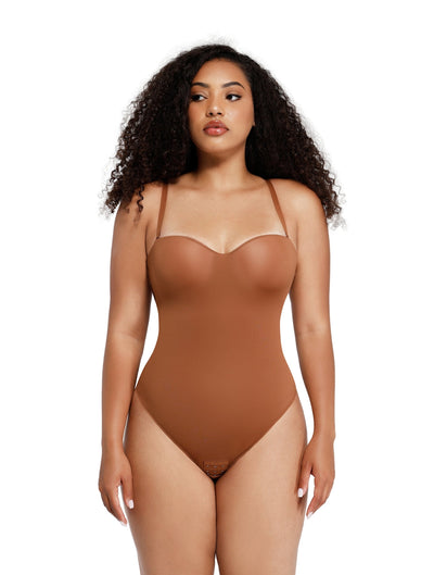 Schulterfreier Stützender Shapewear-Body