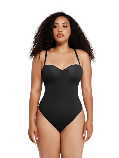 Schulterfreier Stützender Shapewear-Body