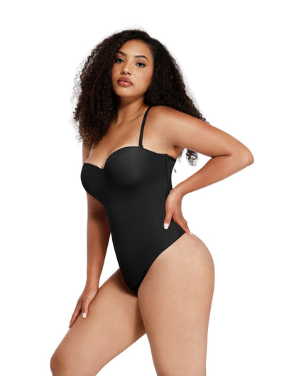 Schulterfreier Stützender Shapewear-Body