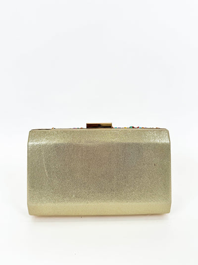Horizontal clutch with colored stones