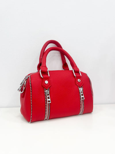 Red mini zipper bag