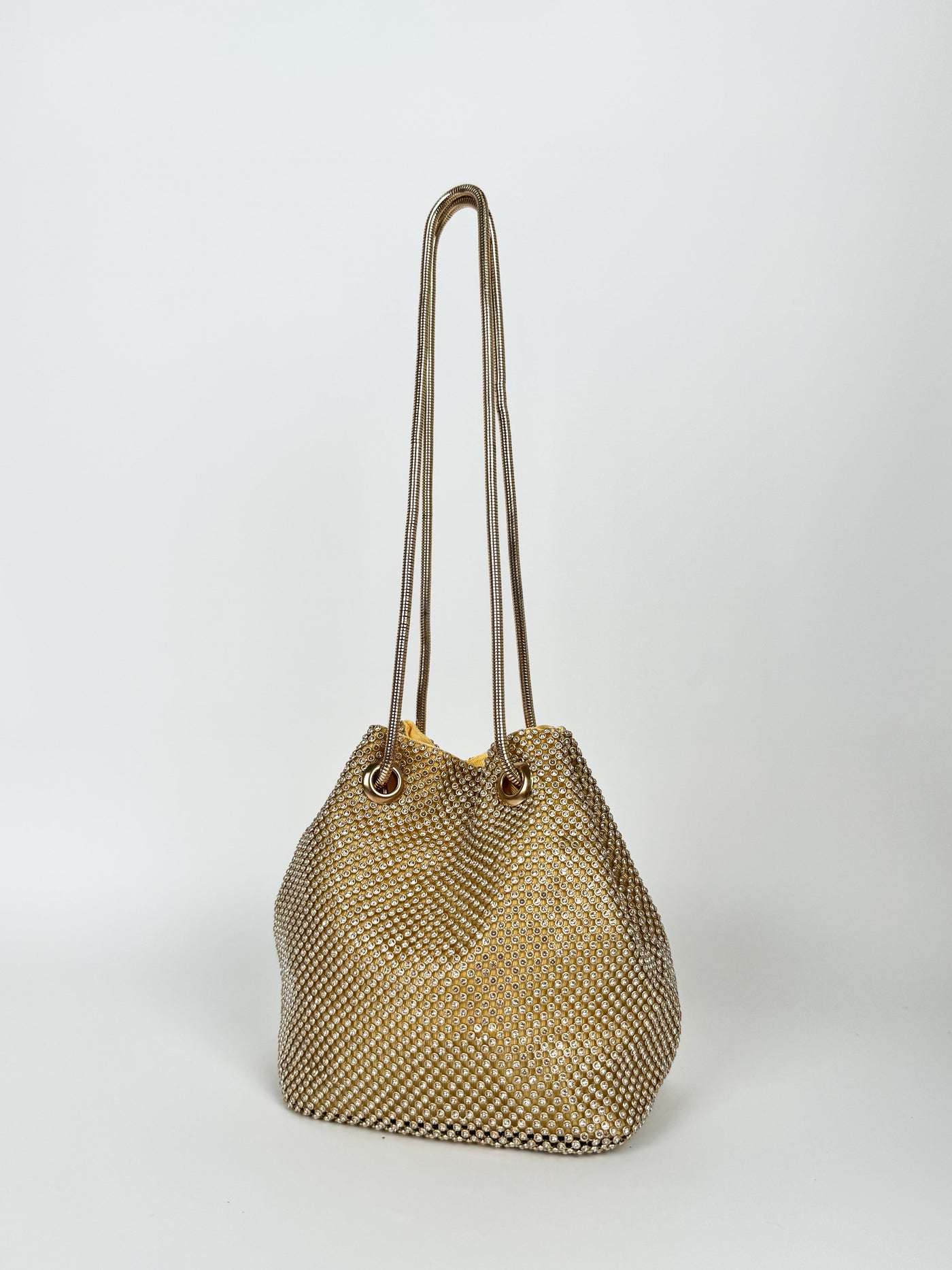 Gold party clutch bag