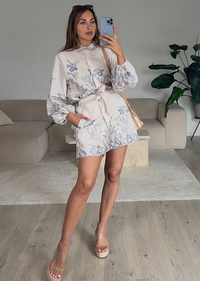 Zweiteiler-Set mit floralem Print