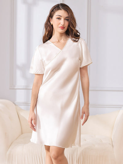 Nachthemden Reine Seide Casual Smock