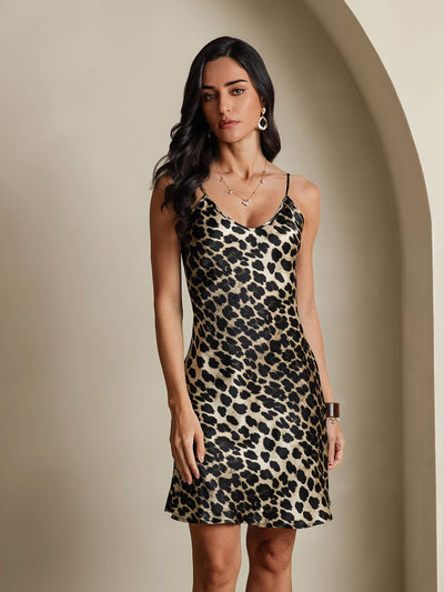 Basic-Slip-Kleid aus reiner Seide