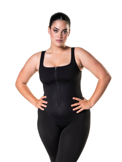 Catsuit mit vorderem Reißverschluss