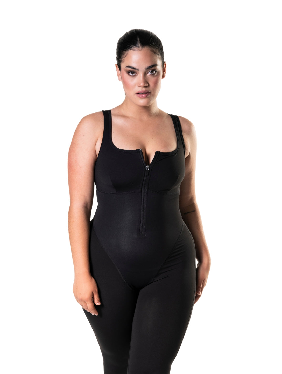 Catsuit mit vorderem Reißverschluss