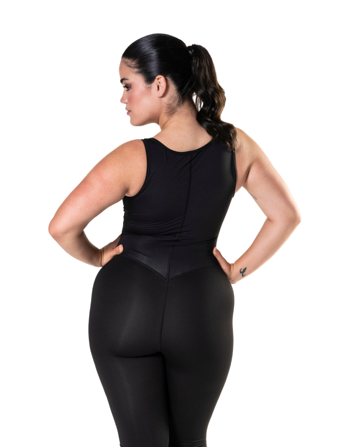 Catsuit mit vorderem Reißverschluss