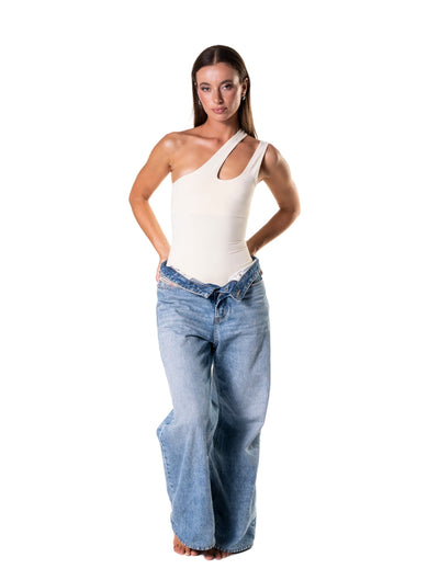 Shaping-Body mit One-Shoulder-Design