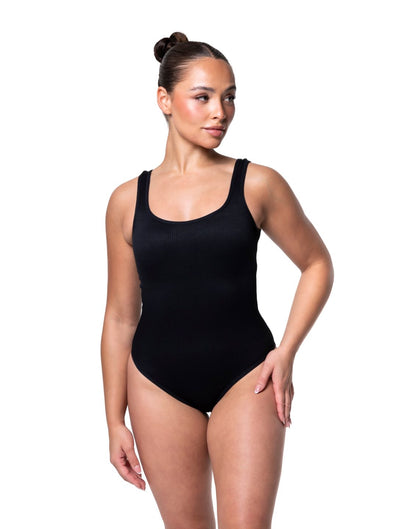 Figurbetonter, gerippter Shapewear-Body