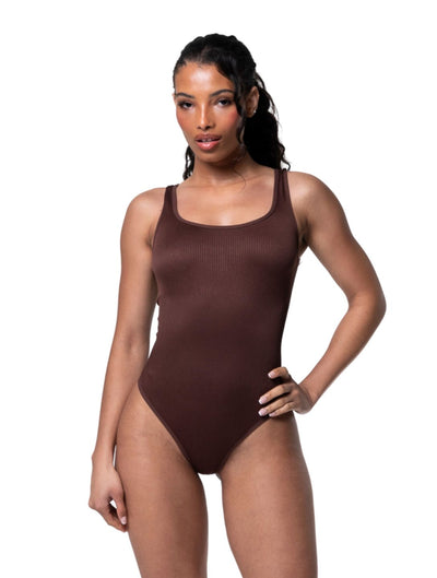Figurbetonter, gerippter Shapewear-Body