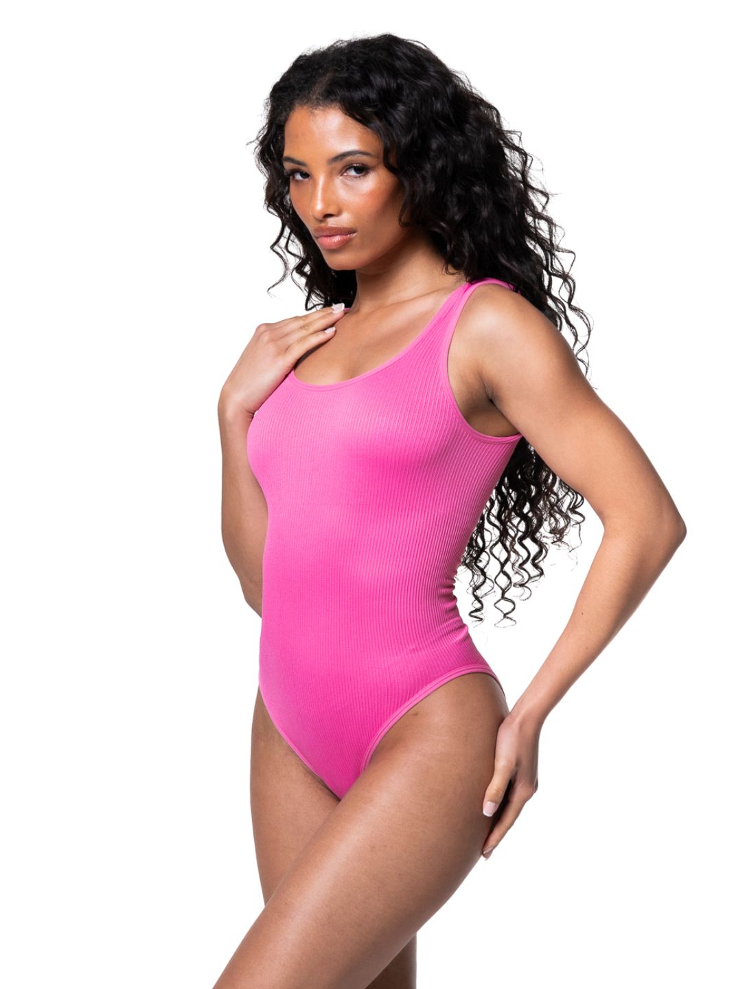 Figurbetonter, gerippter Shapewear-Body