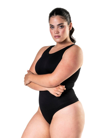 Tanga-Body mit Rundhalsausschnitt