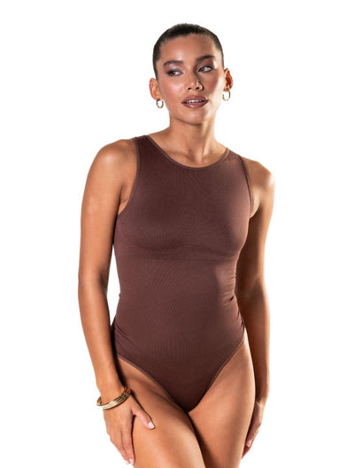 Tanga-Body mit Rundhalsausschnitt