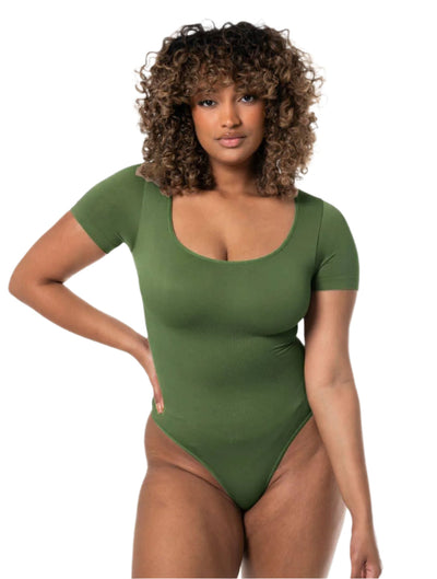 Tanga-Body mit Carré-Ausschnitt